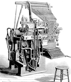 Histoire du Livre - Linotype